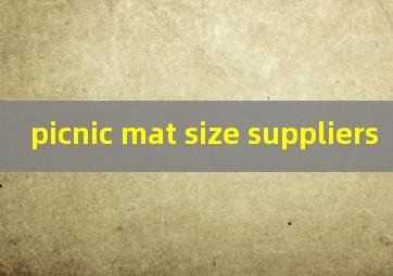 picnic mat size suppliers
